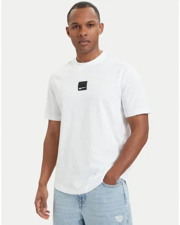 Tricou barbati,  alb, regular fit, Alb
