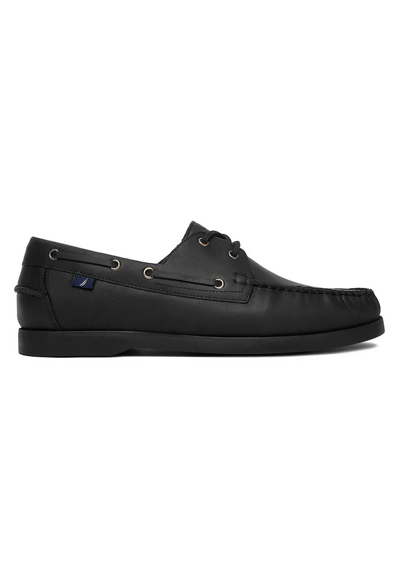 Mocasini barbati  piele naturala, negru, Negru
