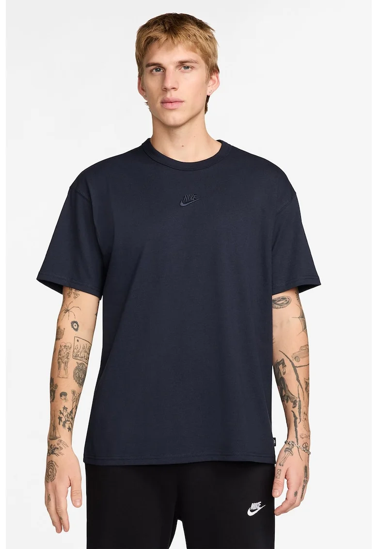 Tricou lejer din bumbac Sportwear Premium Essential, Albastru ultramarin