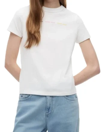 Tricou dama,  Bumbac, Alb,