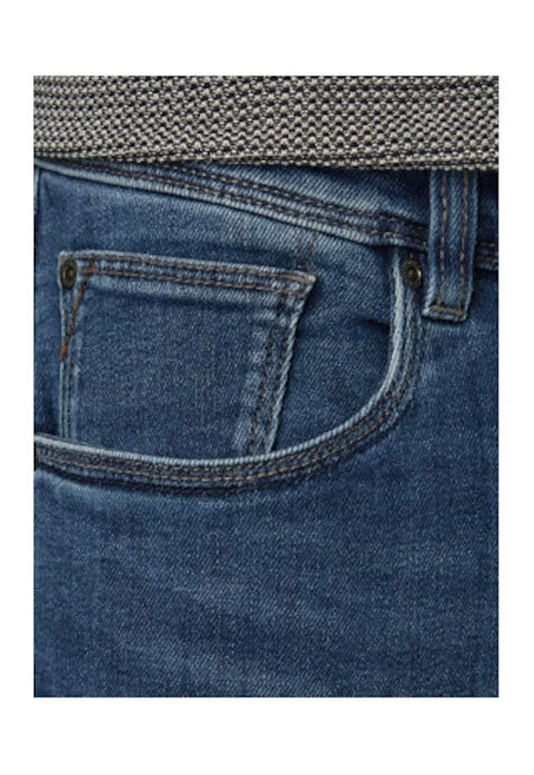 Blugi barbati,  skinny, albastru, bumbac|lyocell,