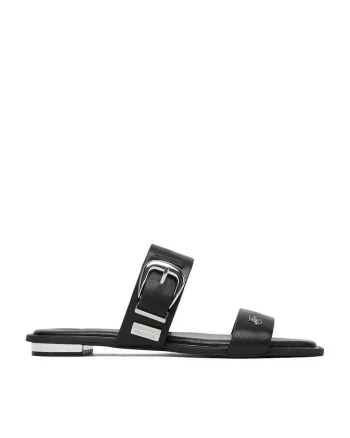 Papuci dama  piele naturala, elegant, negru