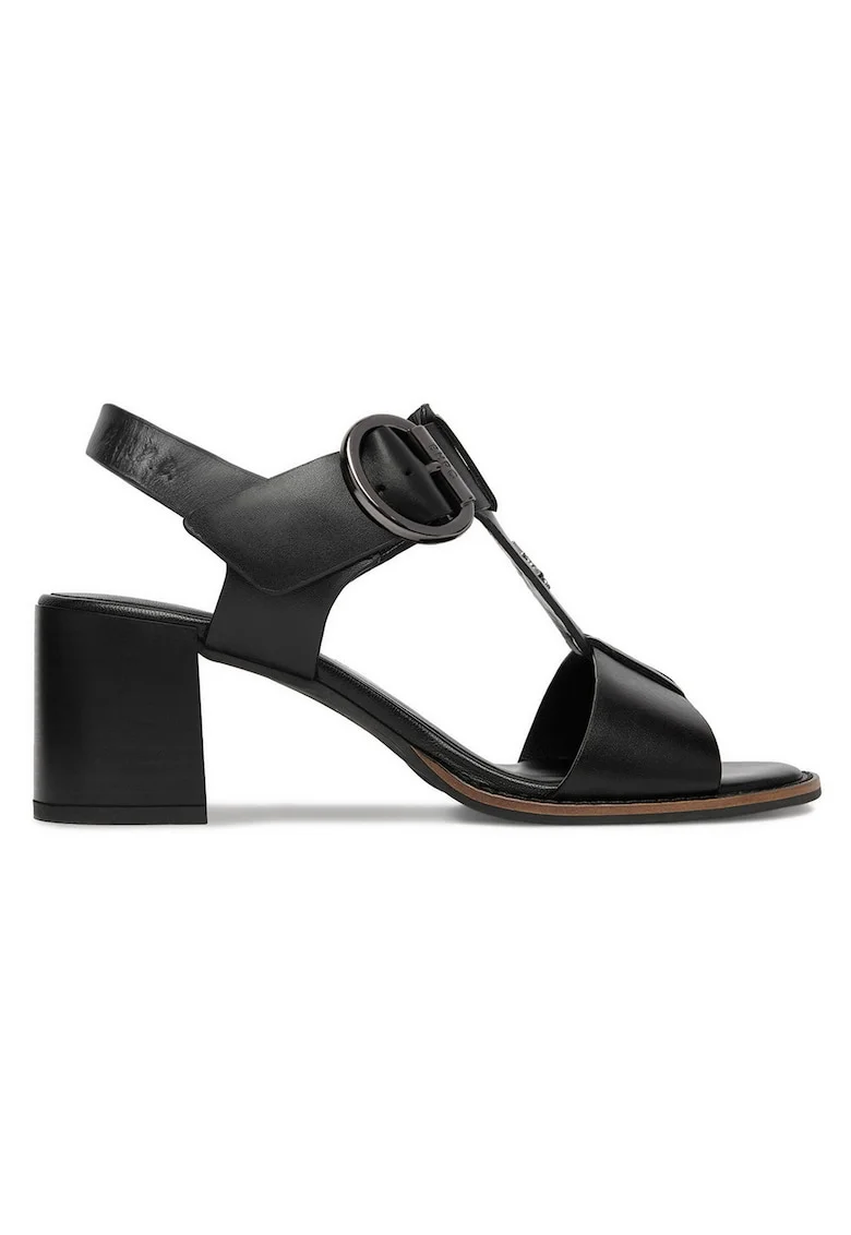 Sandale toc bloc, Negru