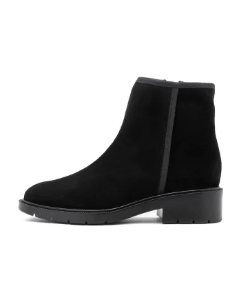 Botine de piele intoarsa Sasha, Negru