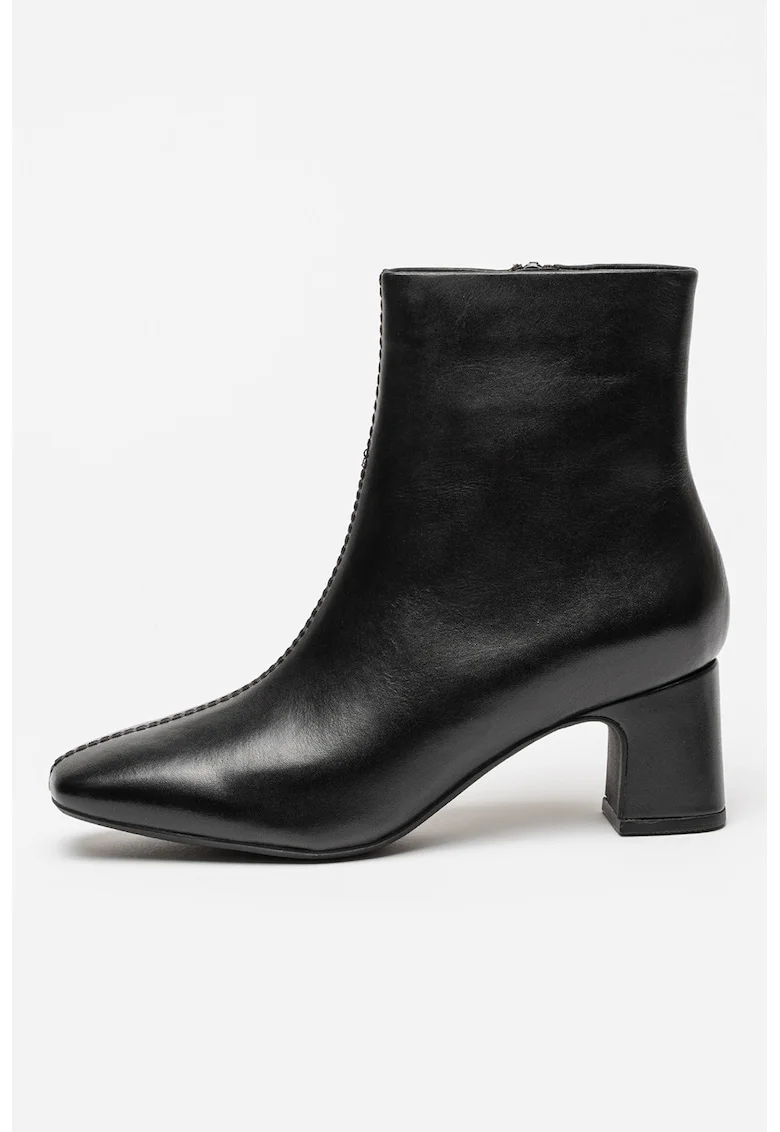 Botine de piele intoarsa Fernie, Negru