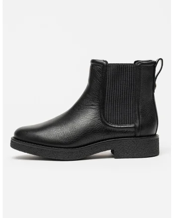 Ghete Chelsea de piele Nella, Negru