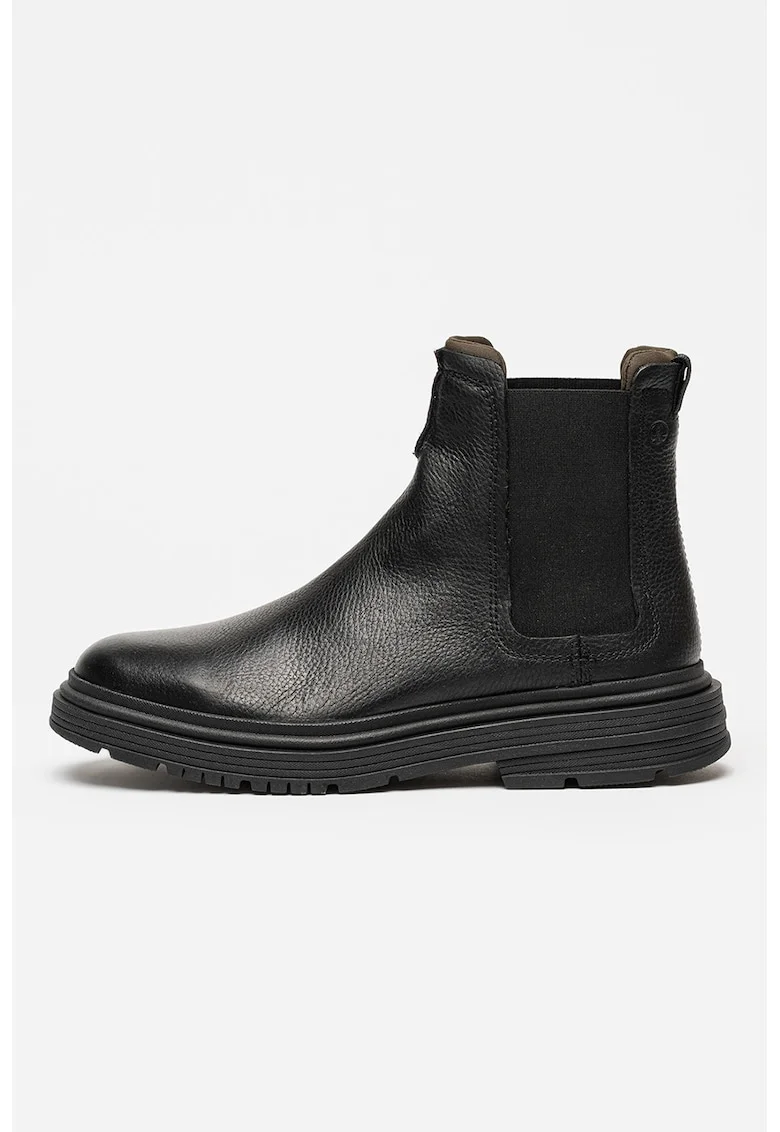 Ghete Chelasea de piele Badbury, Negru