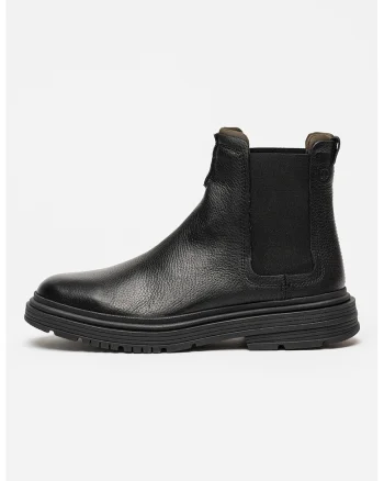 Ghete Chelasea de piele Badbury, Negru
