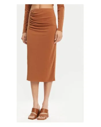 Fusta,  model UD0010, culoare cognac