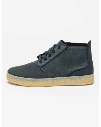 Ghete de piele nabuc Streethill, Caramel/Bleumarin