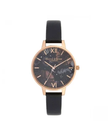 Ceas dama,  Celestial, inox, 34mm, piele naturala