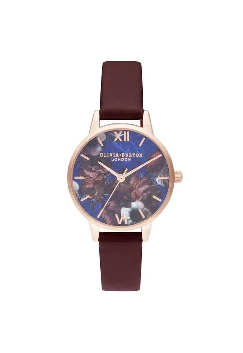 Ceas Dama,  Midi Lapis, inox, piele naturala, 38mm