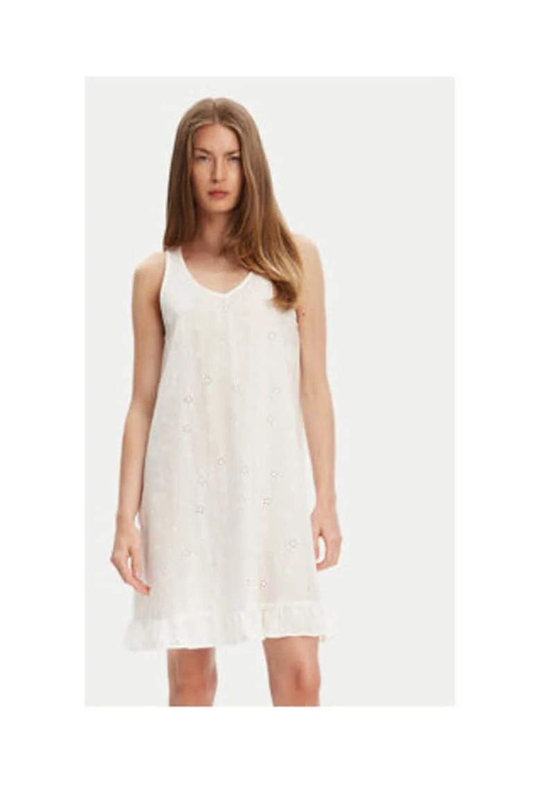 Rochie,  100% bumbac, Ecru, Ecru