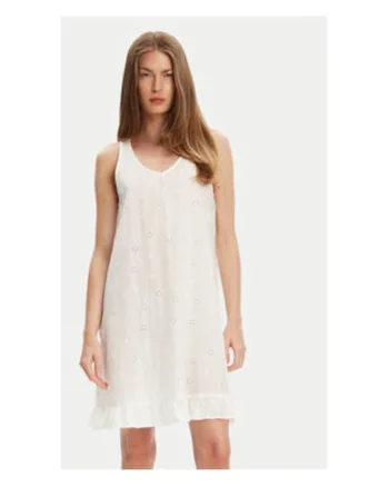 Rochie,  100% bumbac, Ecru, Ecru