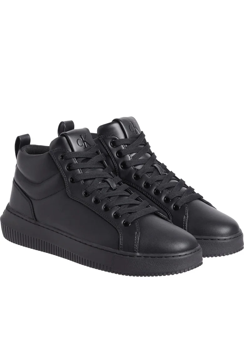 Ghete barbati,  casual, piele naturala, negru