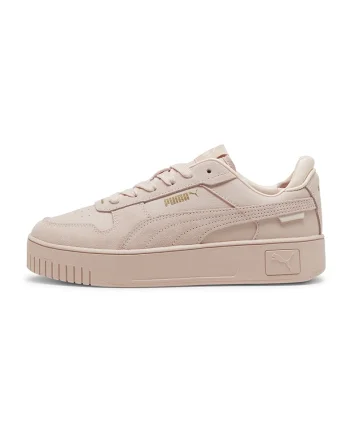Pantofi sport cu garnituri de piele intoarsa Carina Street, Roz prafuit