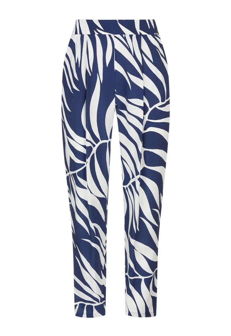 Pantaloni de vara cu imprimeu floral