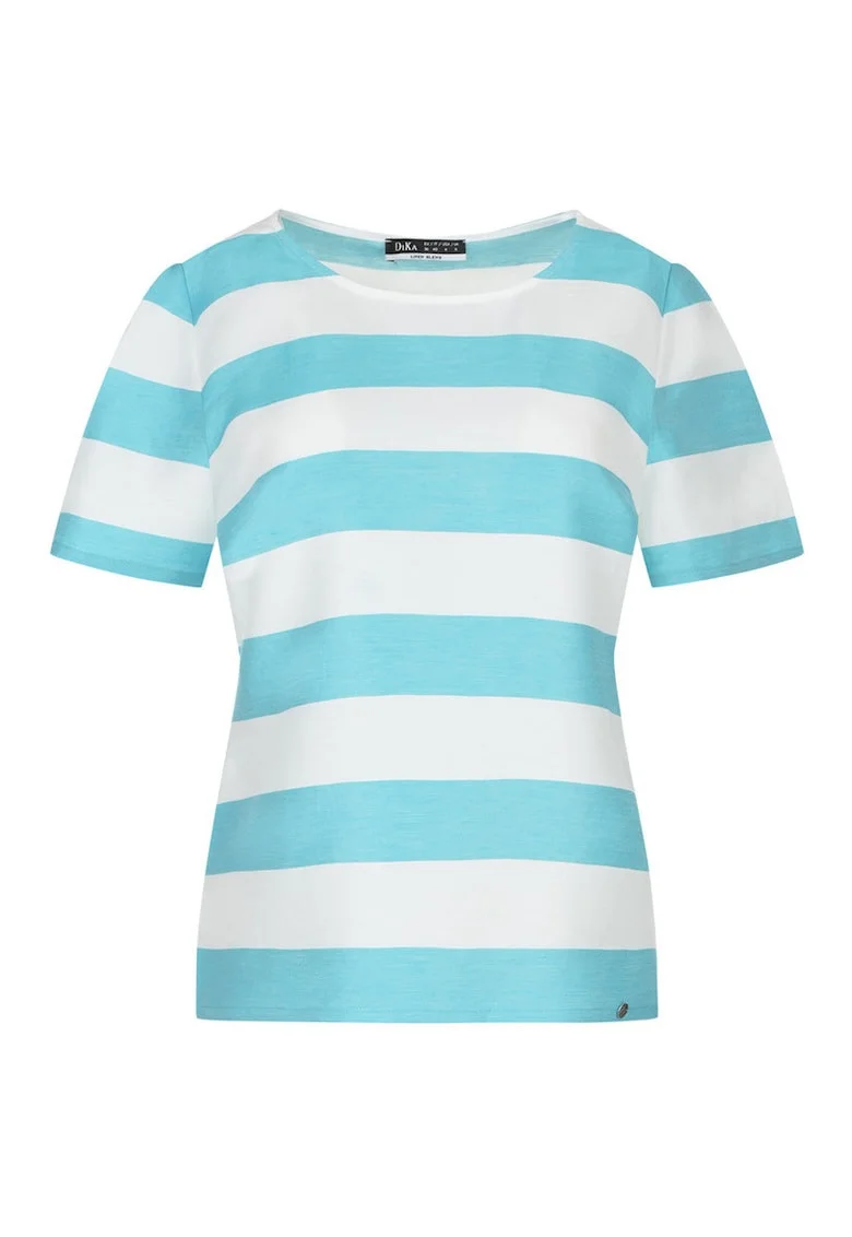 Tricou cu dungi din amestec de in