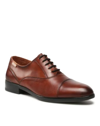Pantofi barbati,  300890660, Maro, Piele naturala,