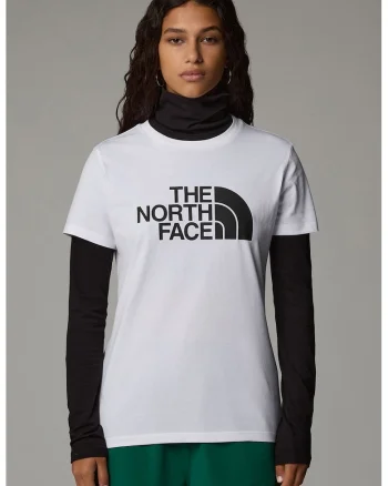 Tricou din amestec de bumbac cu logo, Alb