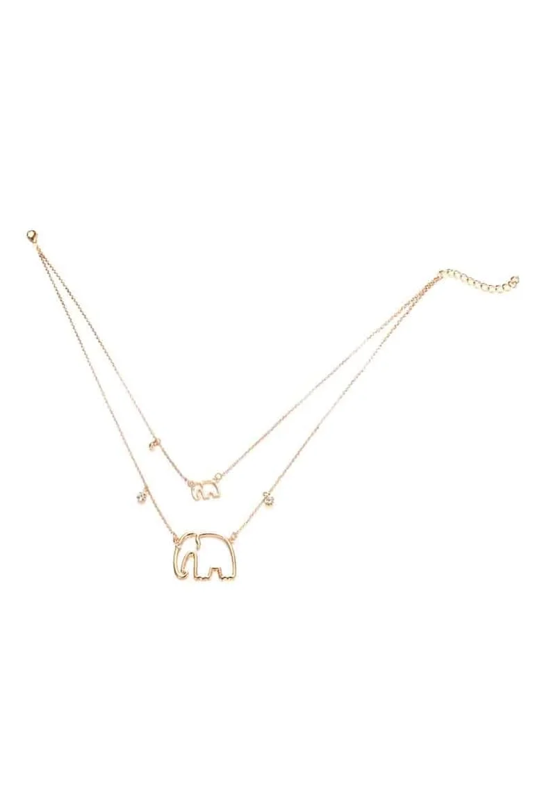 Colier Ditte Gold C13,  Aliaj metalic, Auriu