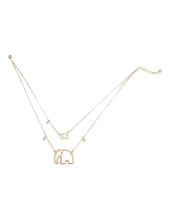 Colier Ditte Gold C13,  Aliaj metalic, Auriu