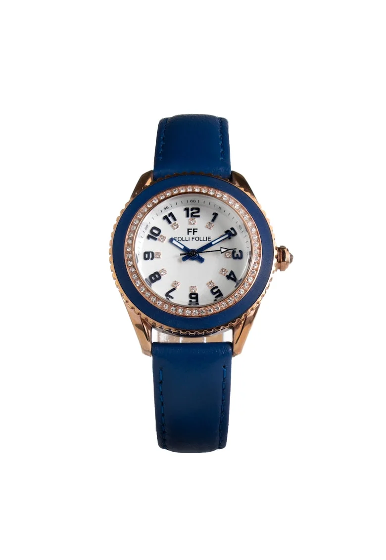 Ceas de mână  quartz, inox, piele naturală, 36mm