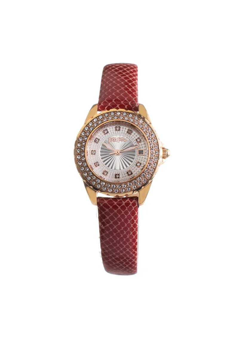Ceas de damă  quartz, inox, piele, 33mm