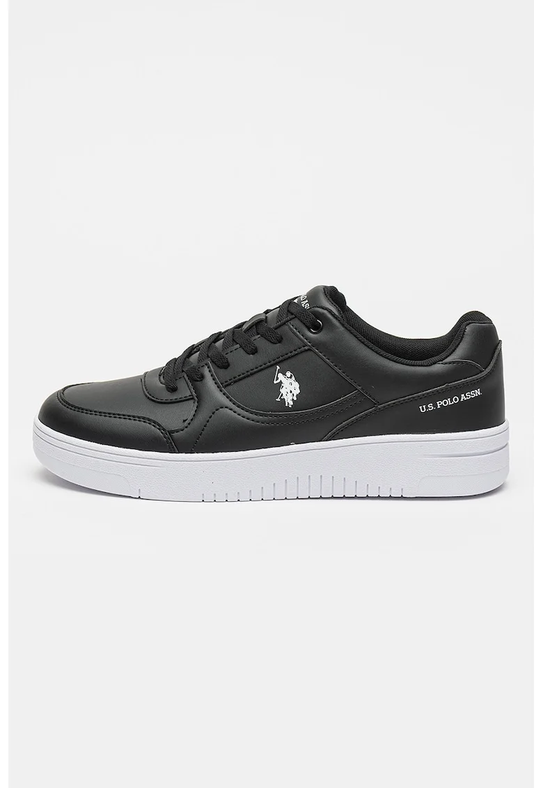 Pantofi sport din piele ecologica Lee, Negru