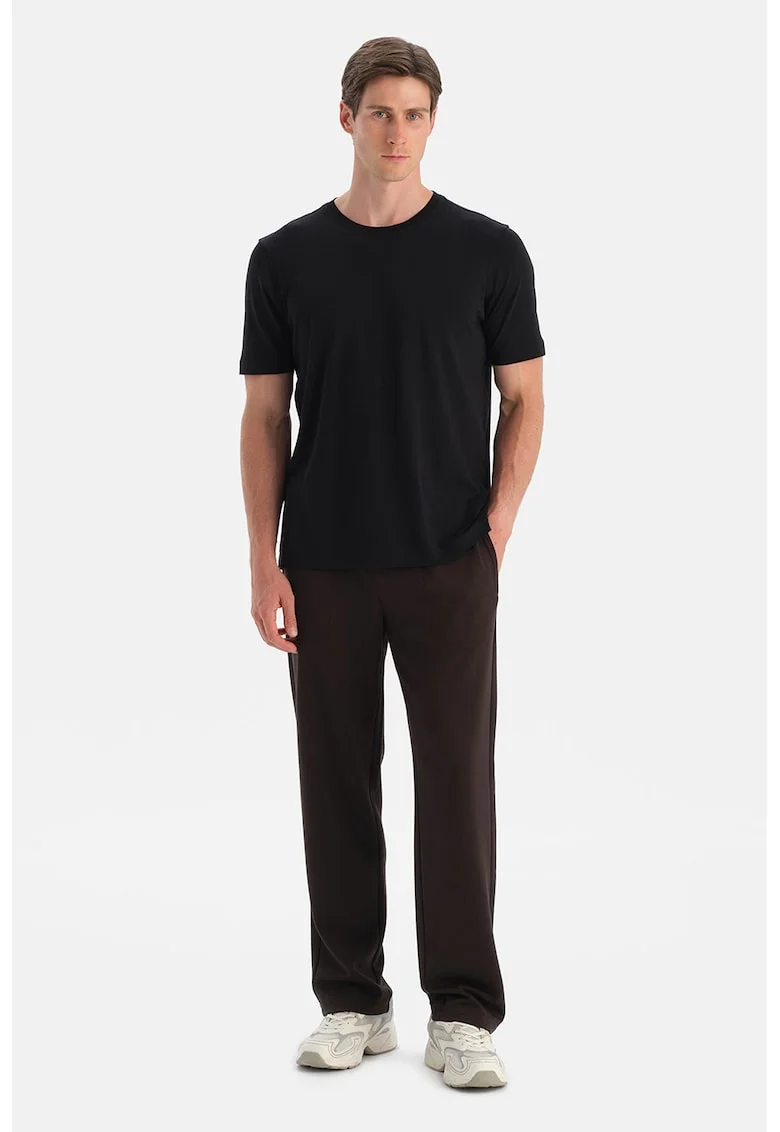 Pantaloni de trening cu croiala conica, Maro inchis