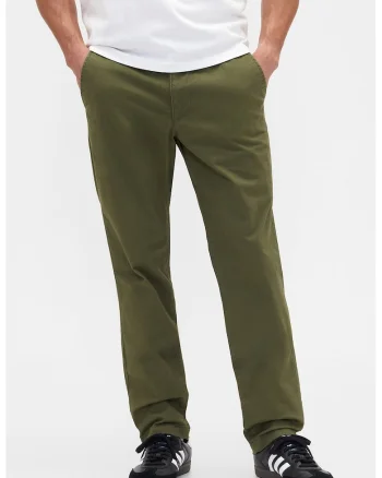 Pantaloni chino drepti, Kaki pal