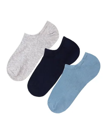Set de sosete foarte scurte uni - 3 perechi