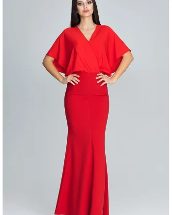 Rochie maxi dama Teirence M577 rosie, Rosu