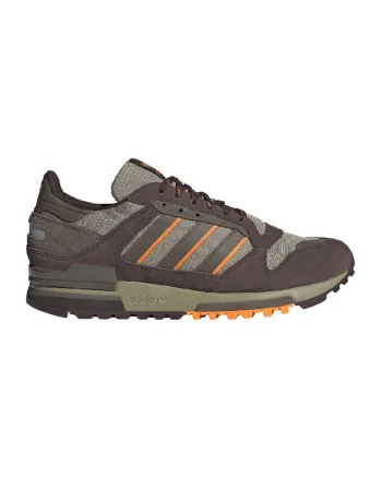 Pantofi sport din piele intoarsa cu garnituri din material sintetic ZX 600, Maro/Portocaliu