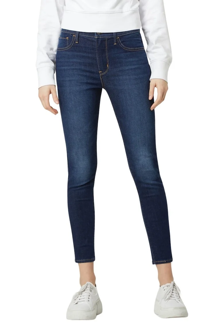 Blugi dama  720 High-Rise Super Skinny, albastru, bumbac, talie inalta, tehnologie de racire, protectie UPF 40+,