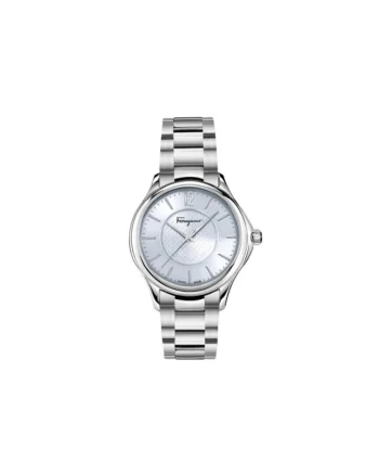 Ceas analogic  mecanism quartz, sticla safir/inox, argintiu, 32x9mm