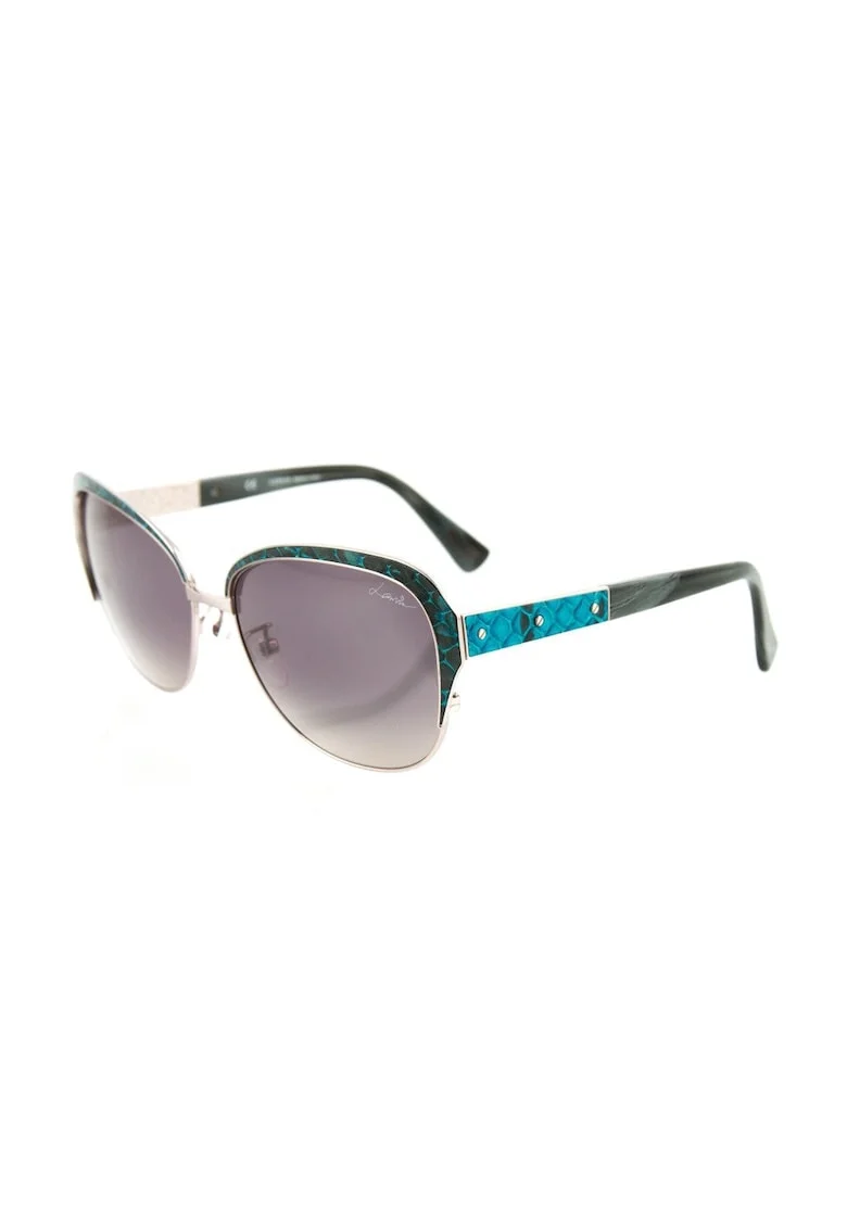 Ochelari soare dama,  Plastic, 58x10x19, Albastru