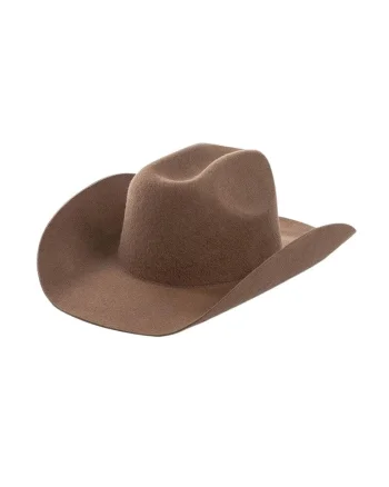 Palarie dama, maro, din lana, stil cowboy, Malfrid,