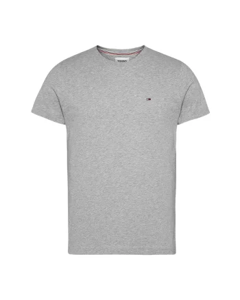 Tricou slim fit de bumbac, Gri melange