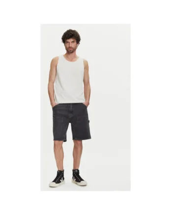 Tricou bărbați,  ecru, bumbac și poliester, Ecru
