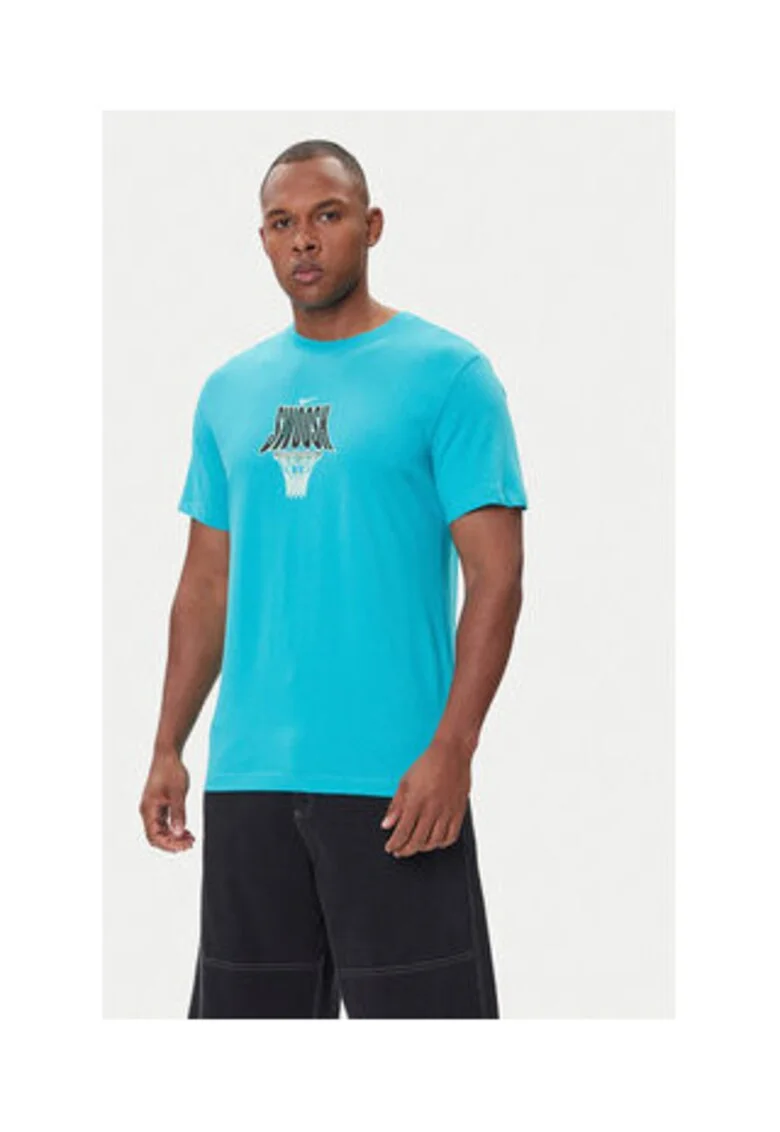 Tricou Barbati,  turcoaz, 57% bumbac, 43% poliester