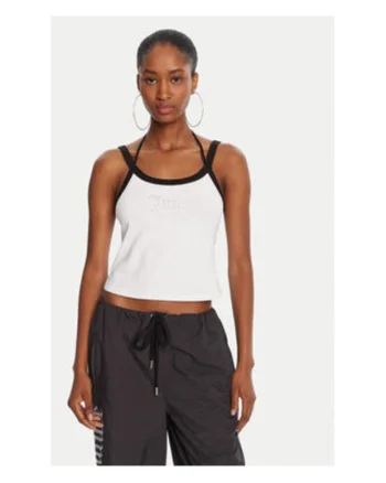 Tricou dama,  Bumbac/Elastan, Alb