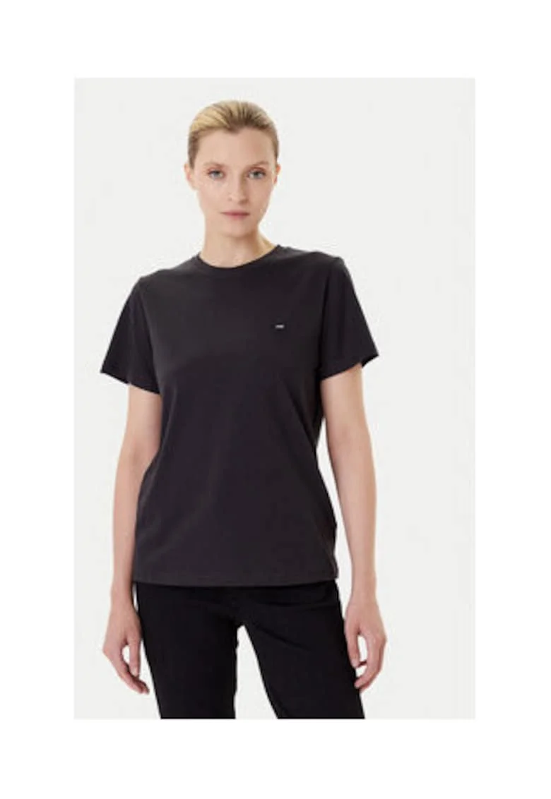 Tricou dama,  negru, 100% bumbac
