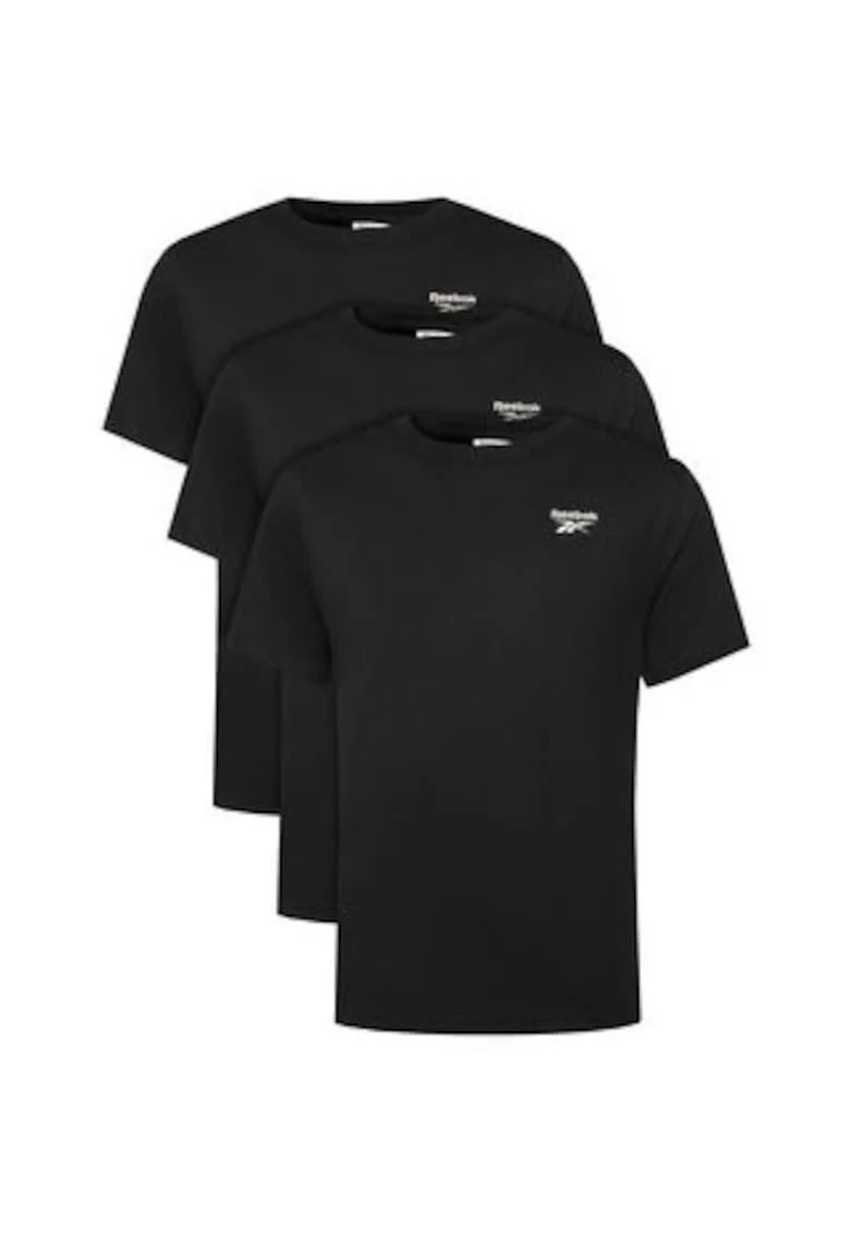 Set 3 tricouri barbati,  negru, 100% bumbac