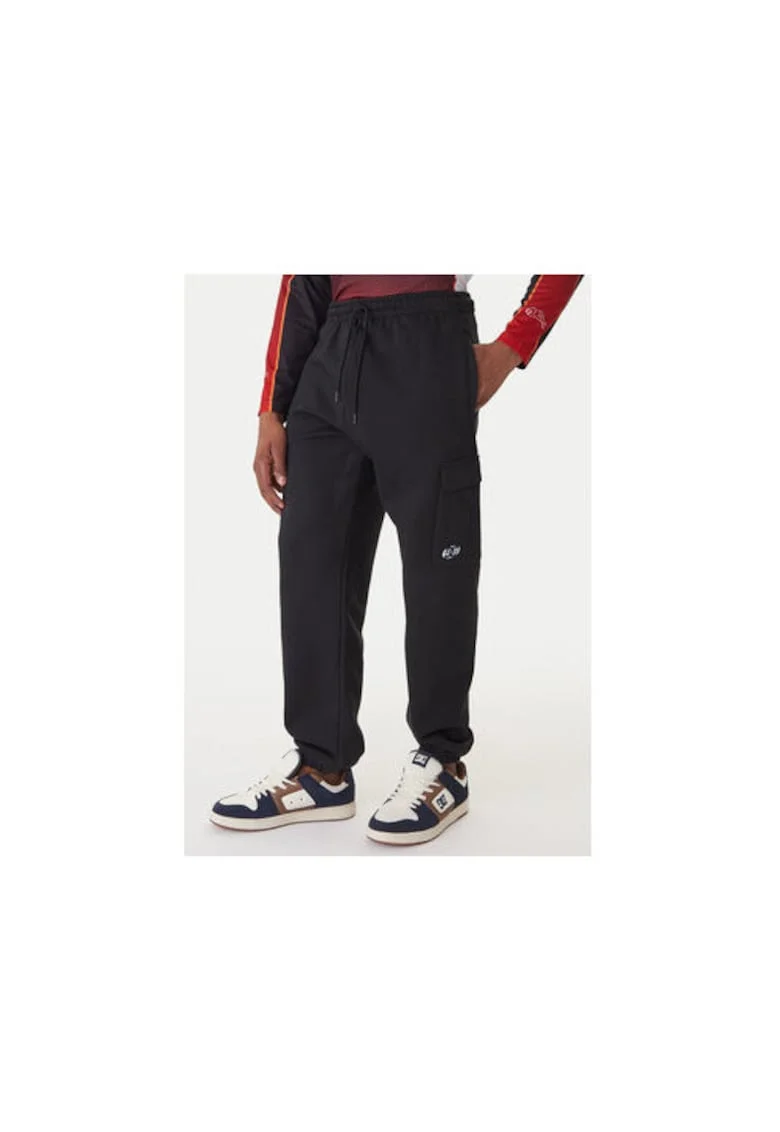 Pantaloni de trening,  bumbac/poliester, negru