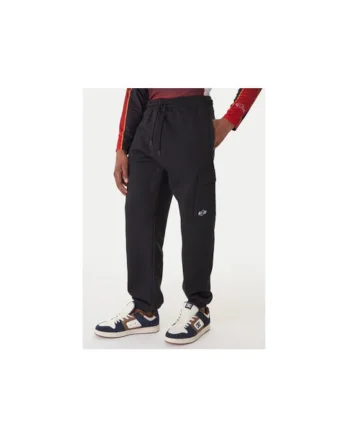 Pantaloni de trening,  bumbac/poliester, negru