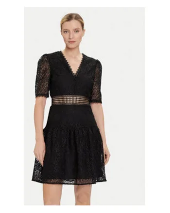 Rochie cocktail Dama,  Negru, 100% poliester