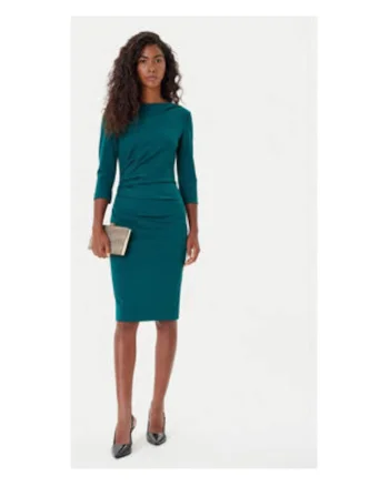 Rochie cocktail Dama,  Verde, poliester, elastan