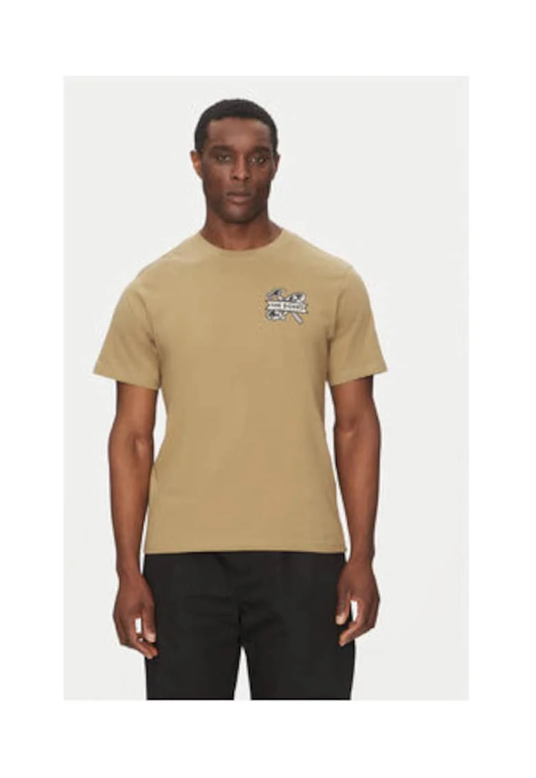 Tricou barbati,  kaki, 100% bumbac