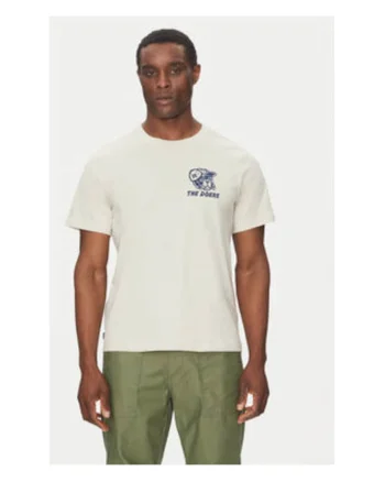 Tricou barbati,  bej, 100% bumbac organic,